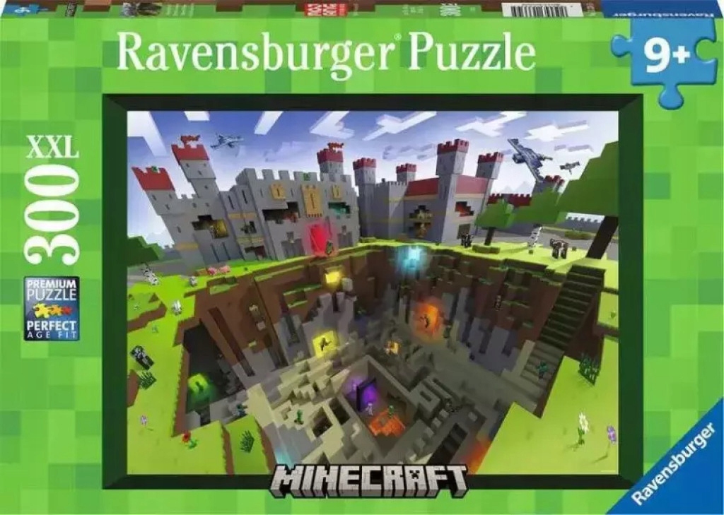 Puzzle 300 elementów XXL Minecraft Ravensburger