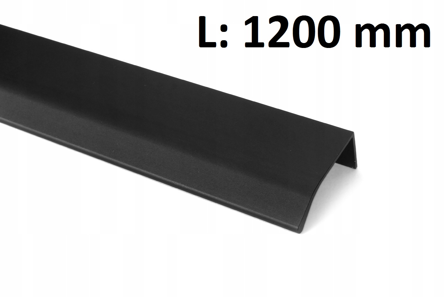 

Uchwyt krawędziowy zaokrąglony czarny mat L-1200