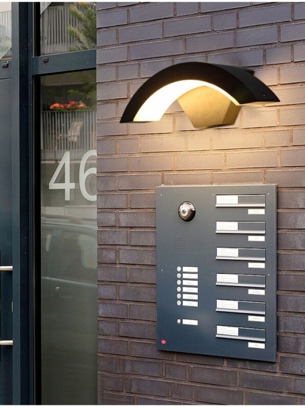Lampa zahradní fasádní venkovní nástěnné svítidlo Led 18W Hydroizolace IP65