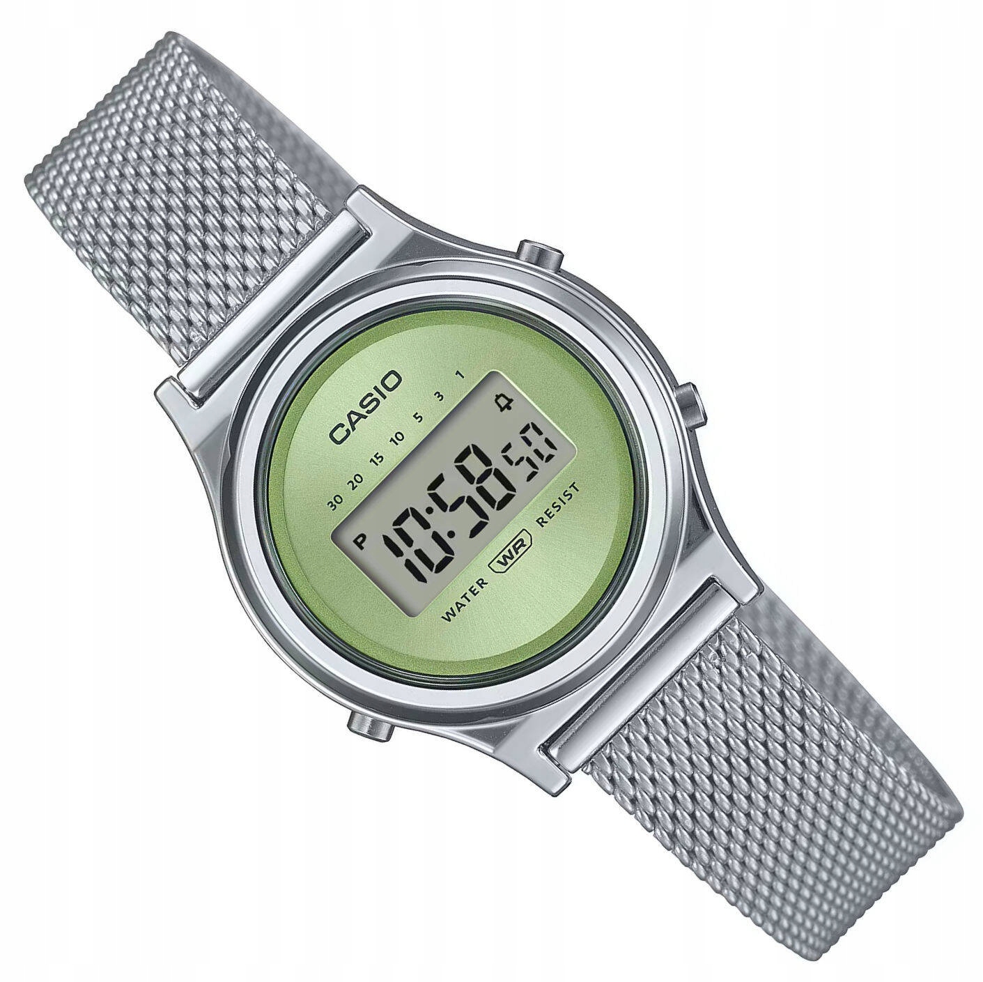 Malé Dámské Kulatý Stříbrné Hodinky Casio Retro LA700WEM-3AEF Stoper