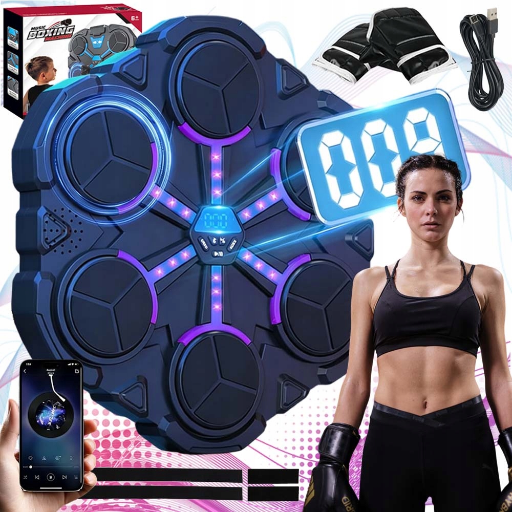 Muzyczna Maszyna Do Boksu Naścienna Z Wyświetlaczem Led Trenuj Do Fitness