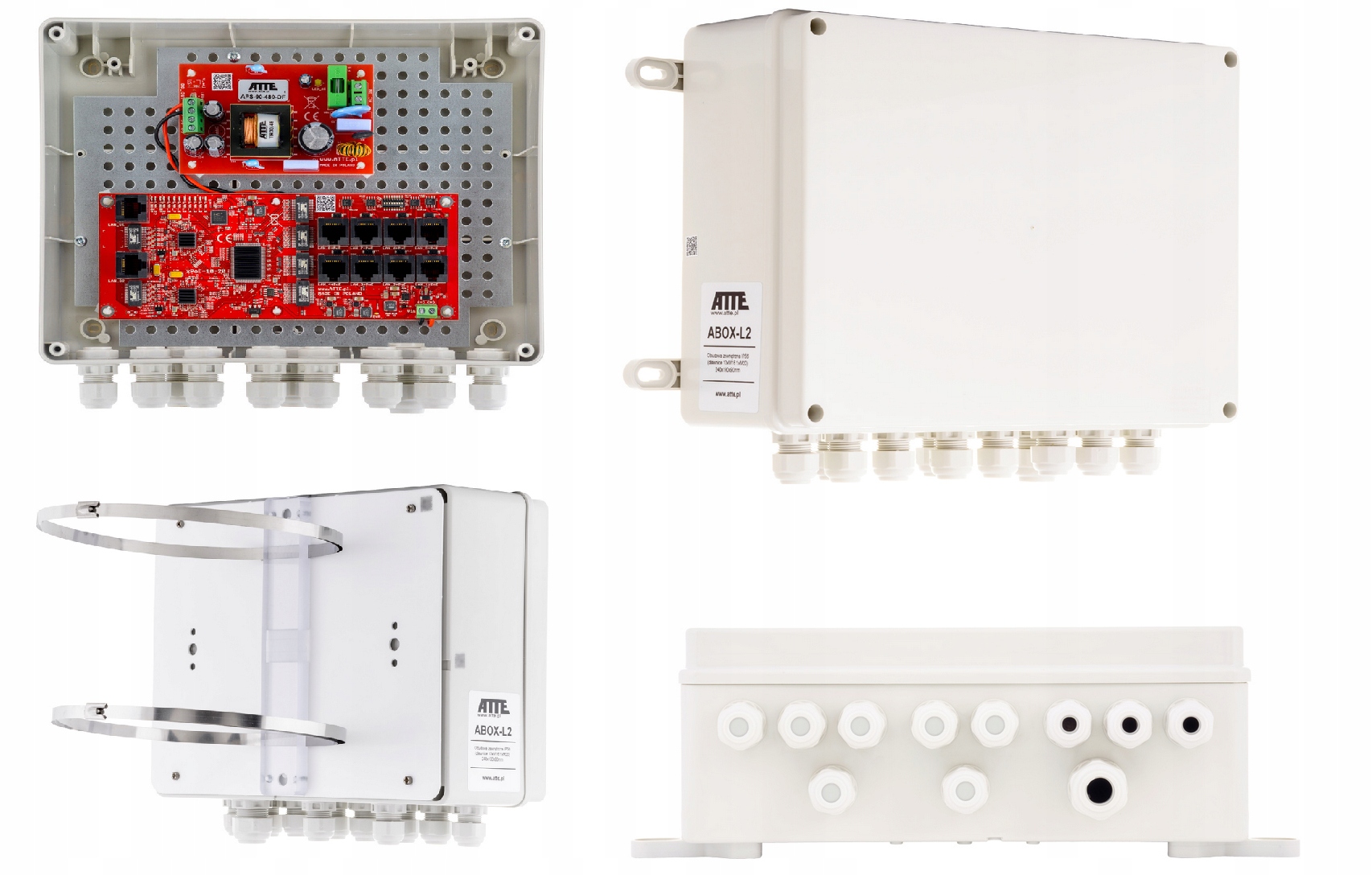IP-8-20-L2 Switch PoE8 portů pro Ip kamery Atte