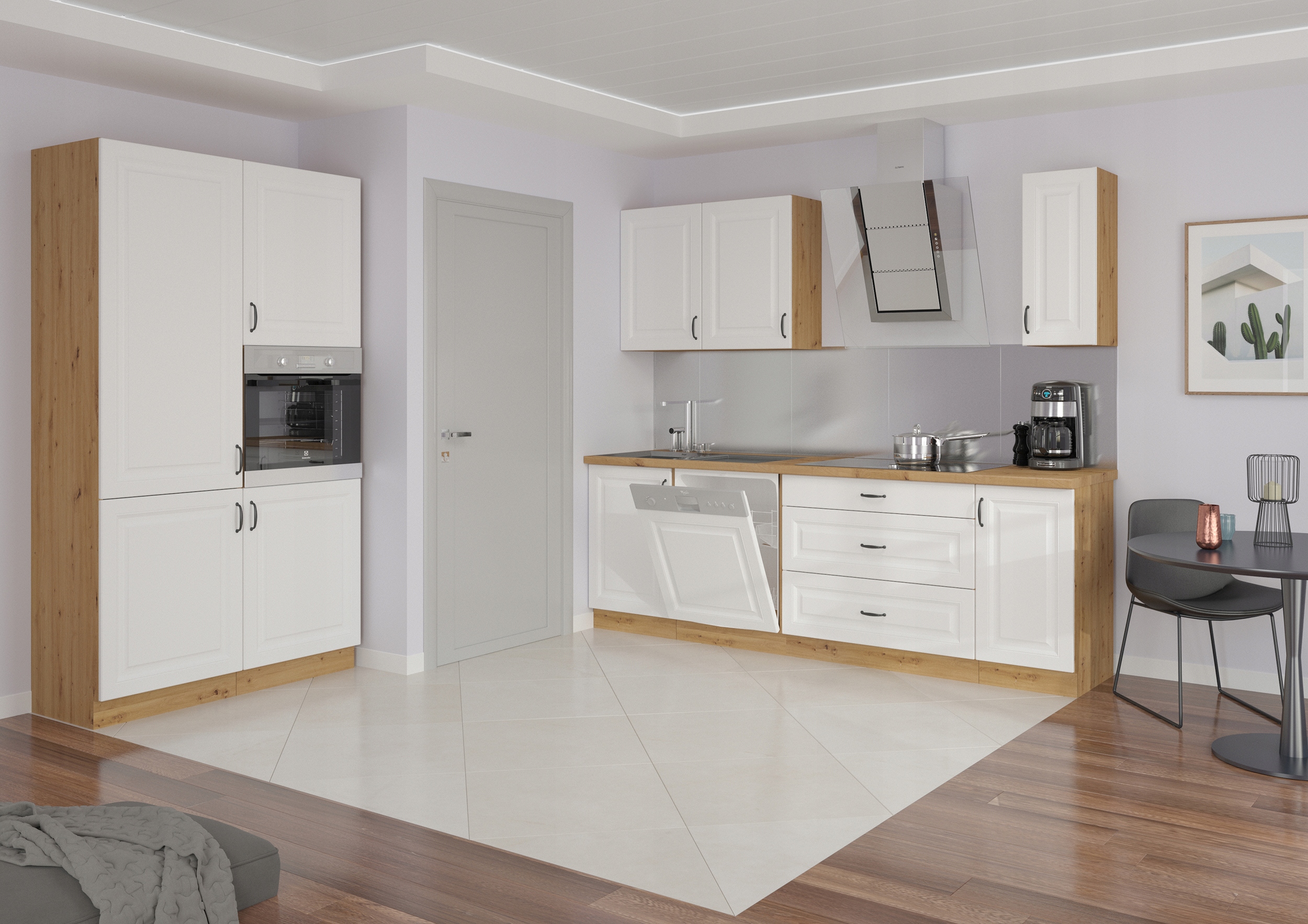 SZAFKA KUCHENNA STOJĄCA 80 CM 2 DRZWI BIAŁY STILO Stan opakowania oryginalne