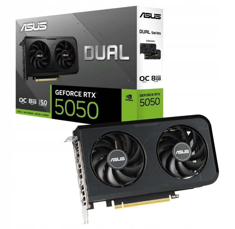 Asus Grafická karta GeForce Rtx 5050 Dual 8GB Oc GDDR6 128BIT 3DP/HDMI
