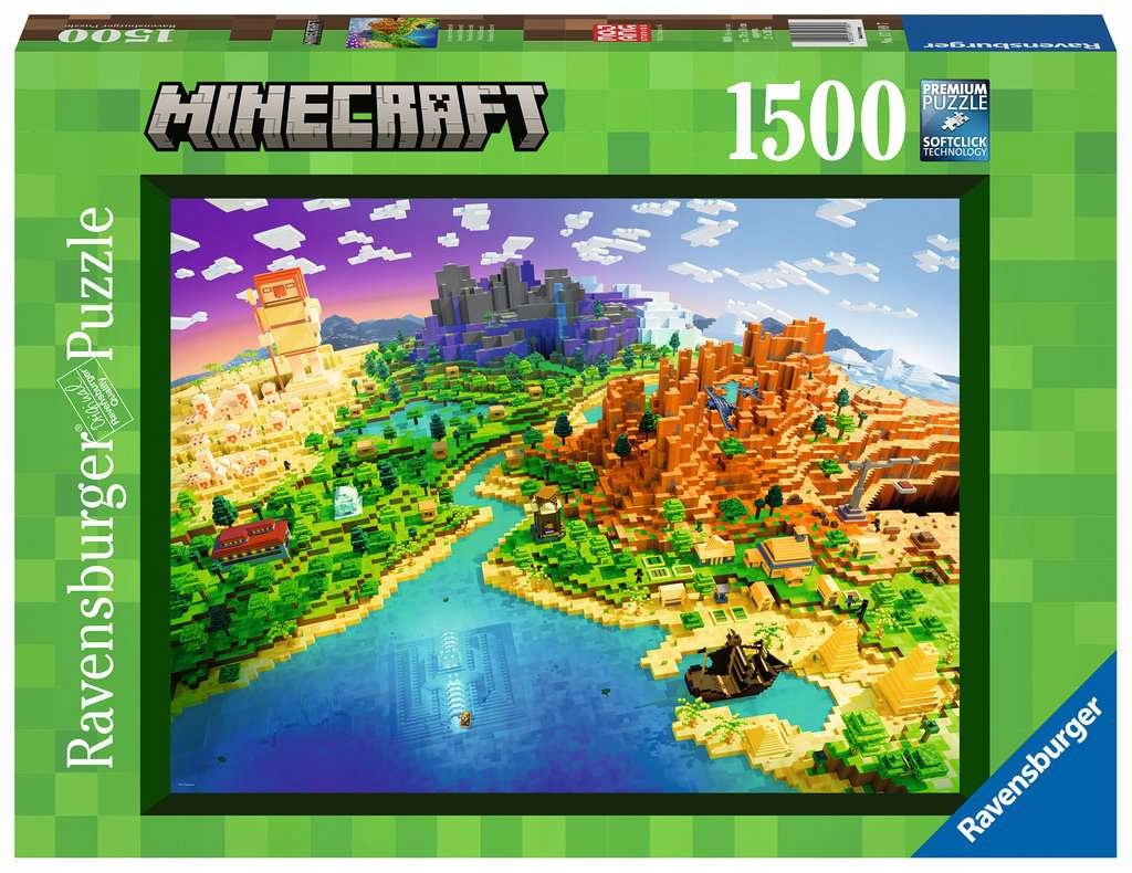 

Ravensburger Puzzle 1500 El Świat Minecraft