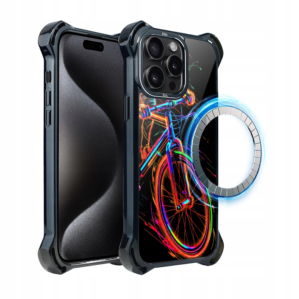 Pouzdro pro iPhone 15 Pro Max Ibizu DropGuard Ultra s MagSafe, na kolo
