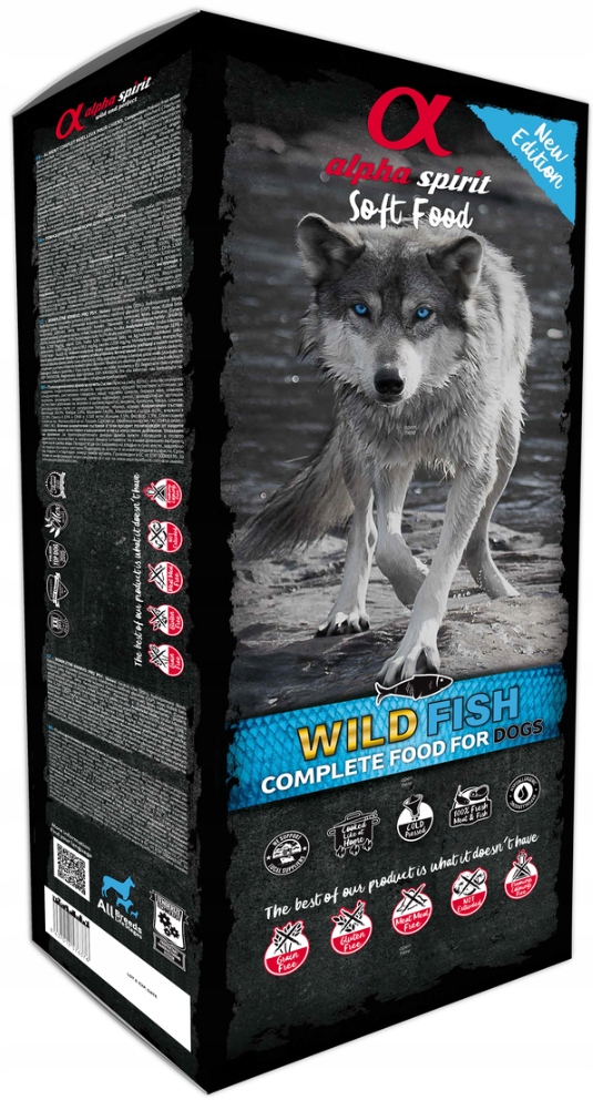 Alpha Spirit Karma półmiękka dla psa Wild Fish Ryba 9 kg