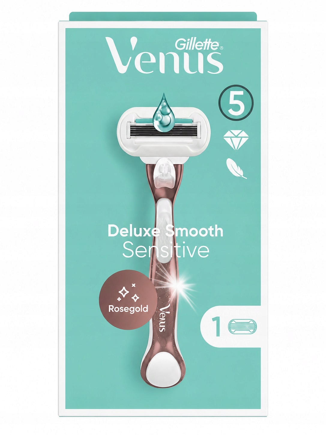 Gillette Venus Holicí Strojek Deluxe 5 Břitvů Pro Ženy, Šetrný K Pokožce