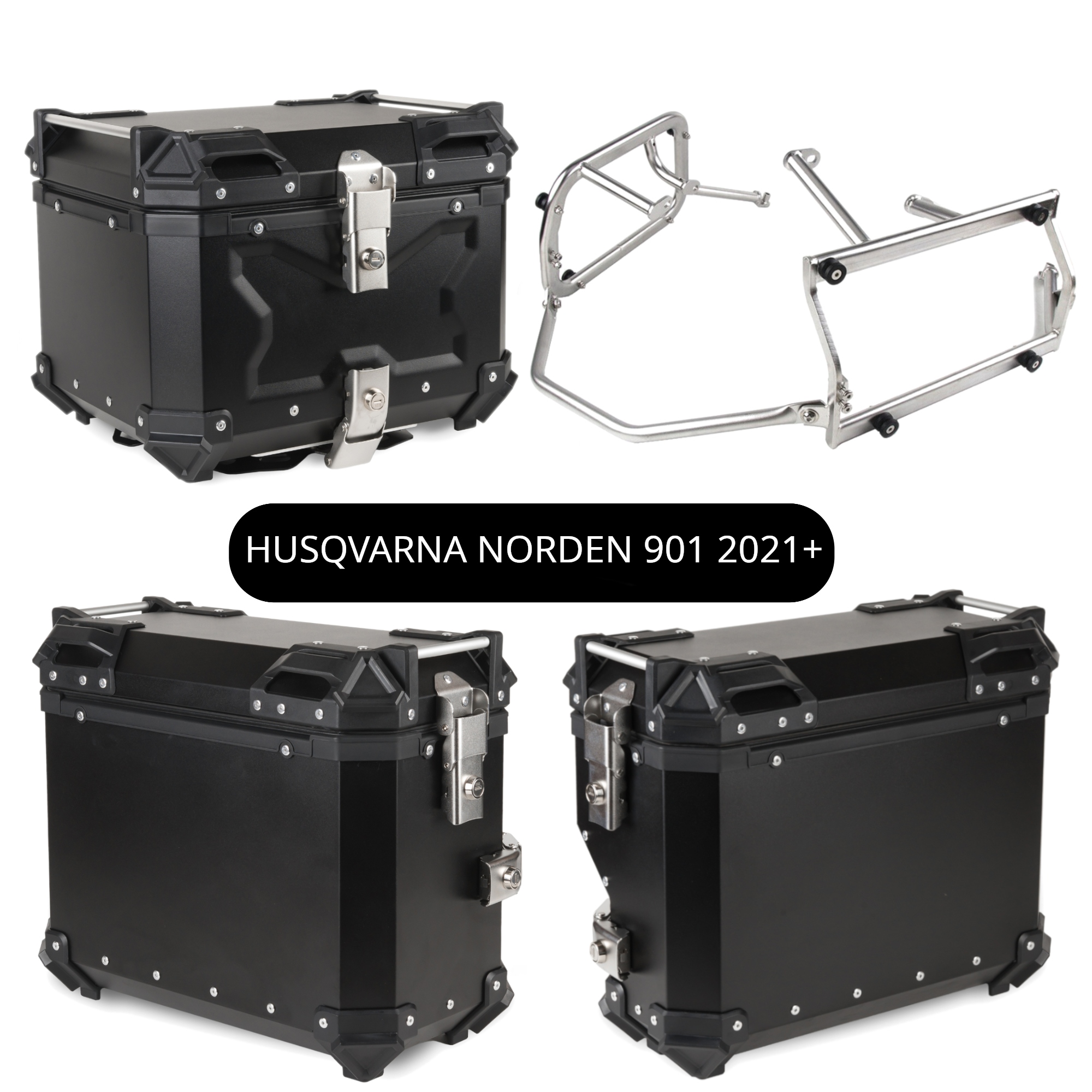Kufřík Kufry Hliníkové Rošty Husqvarna Norden 901 2021+ Set TopX