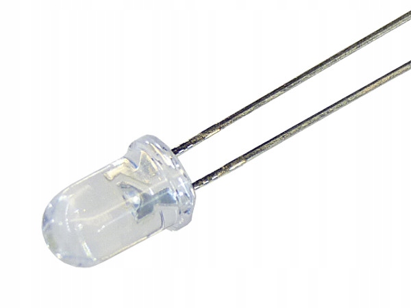 

dioda Led fi 5 mm T3 R3 T4 T5 12v biała zimna