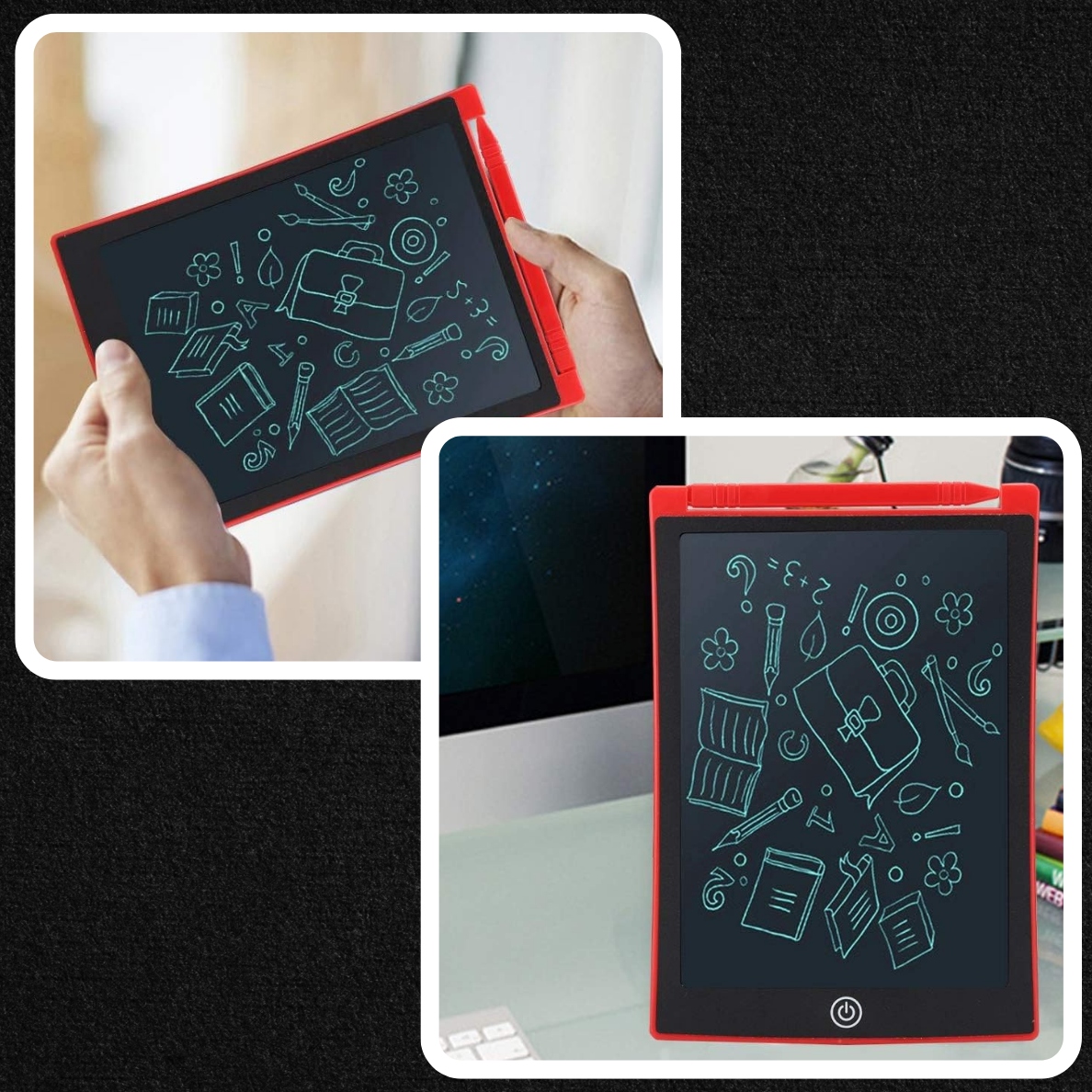 TABLET GRAFICZNY DO RYSOWANIA ZNIKOPIS TABLICA LCD 8,5 CALA CZERWONY Wiek dziecka 3 lata +