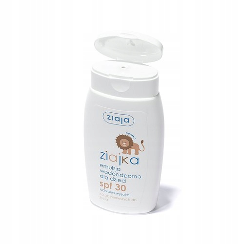 

Ziajka Wodoodporna Emulsja Dzieci Opalania SPF30
