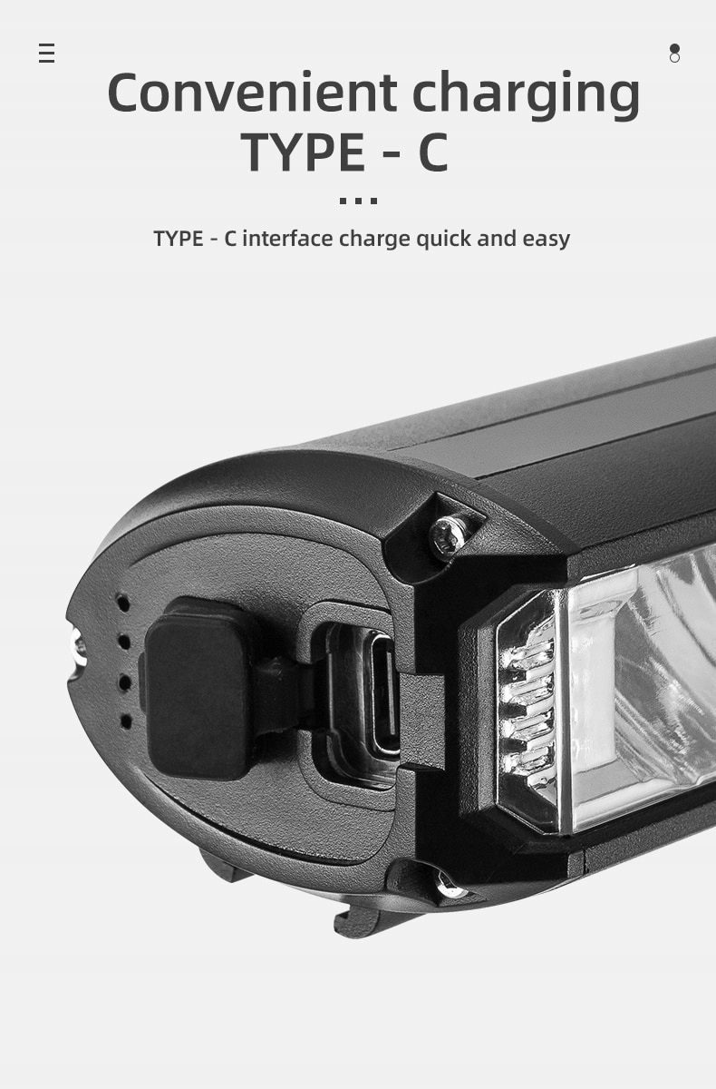 LAMPKA ROWEROWA LED PRZÓD MOCNA 3xLED 900lm Czas pracy 2 h