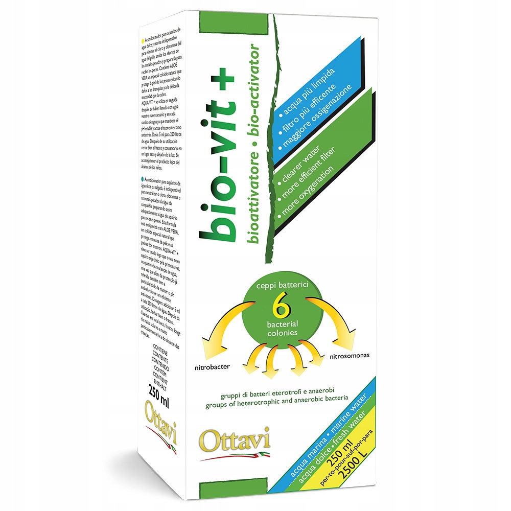 Bakterie Do Akvária Startér Bioaktivátor Pro Start Nitrifikace 250 ML Ottav