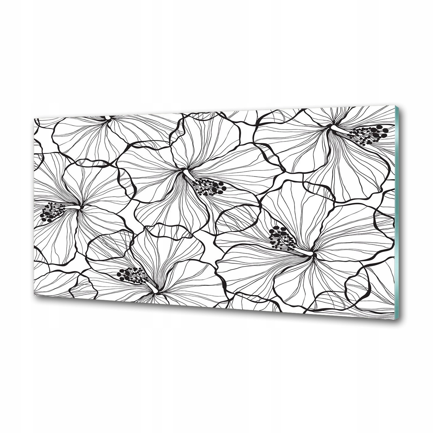 Panel do kuchyne Havajské kvety 120 x 60 cm Lepidlo