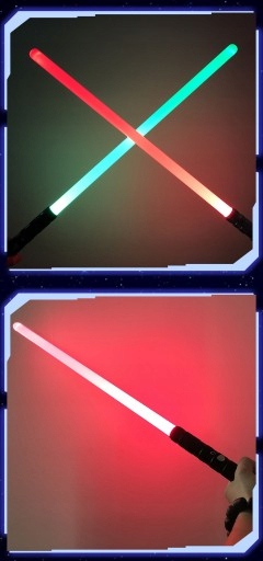 Lekki Sabler Laser Sword RGB 7 Kolory FX Dźwięk EAN (GTIN) 6955606070046