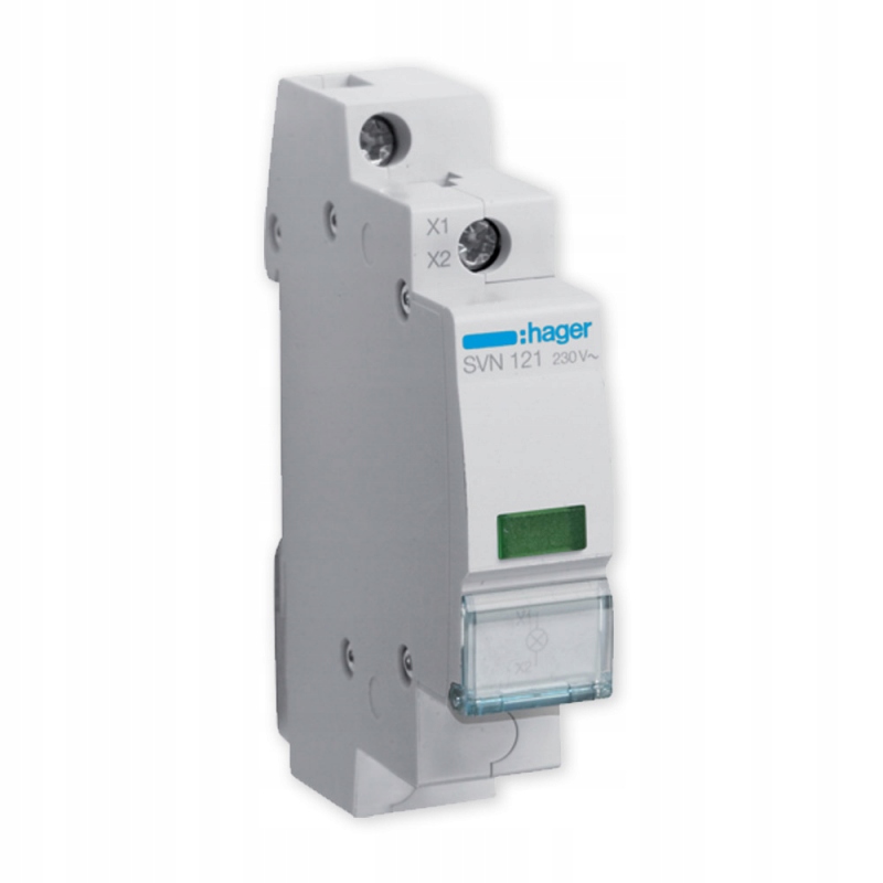 

Hager Lampka 1-fazowa zielona 230V SVN121