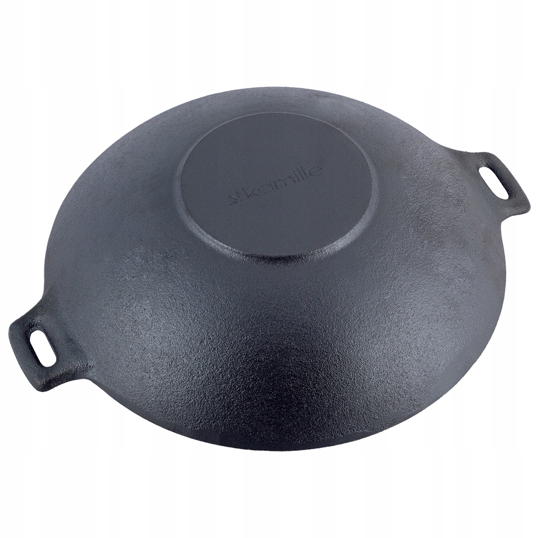 WOK ŻELIWNY PATELNIA GŁĘBOKA POKRYWA 30cm Linia Kamille