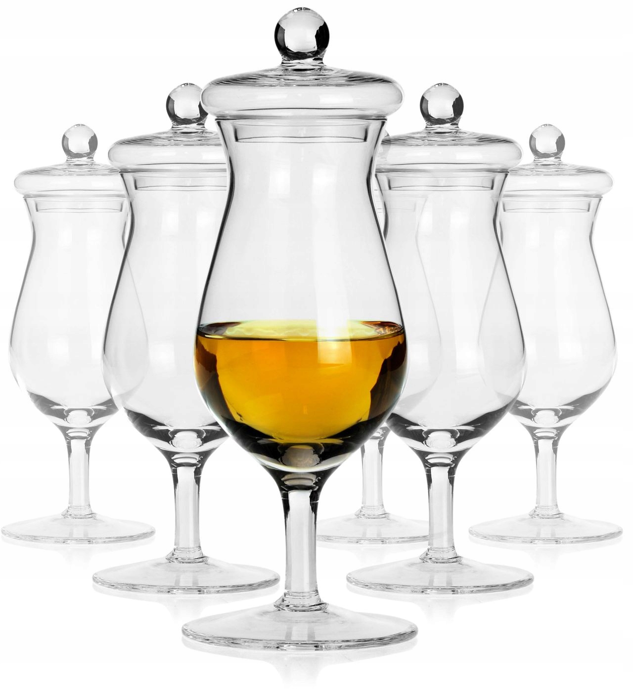 

Kieliszki do whisky 6 kieliszków 6 pokrywek 100ml