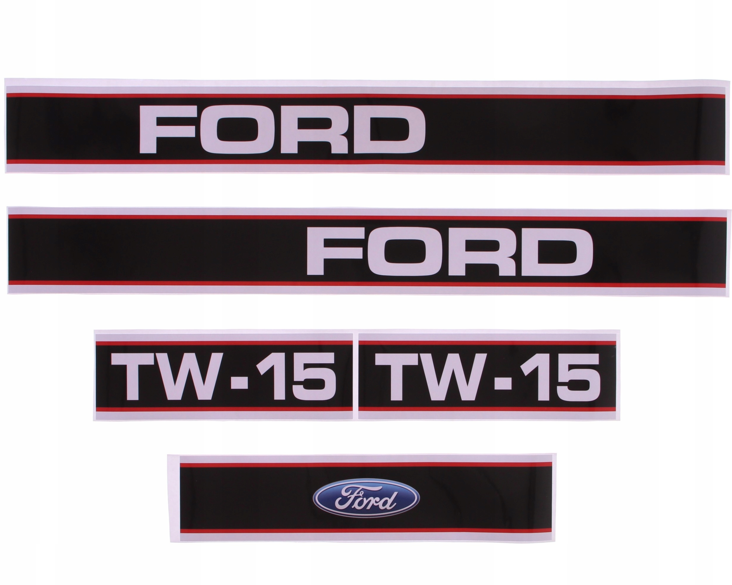 nálepka, logo na kapotu traktor Ford TW15