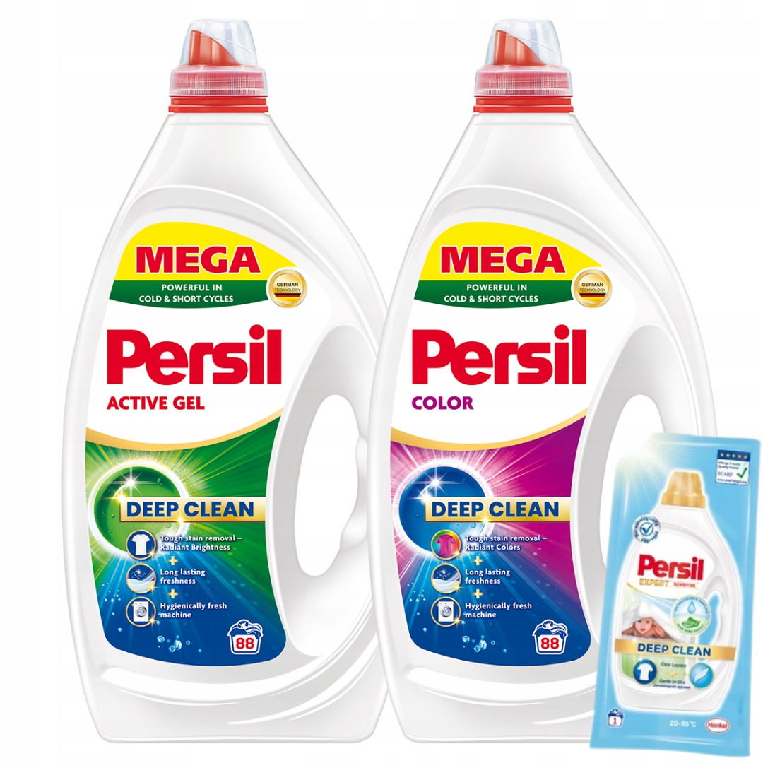 Persil Gel na praní bílého prádla a barev Mix 176 praní 3,96 l x2