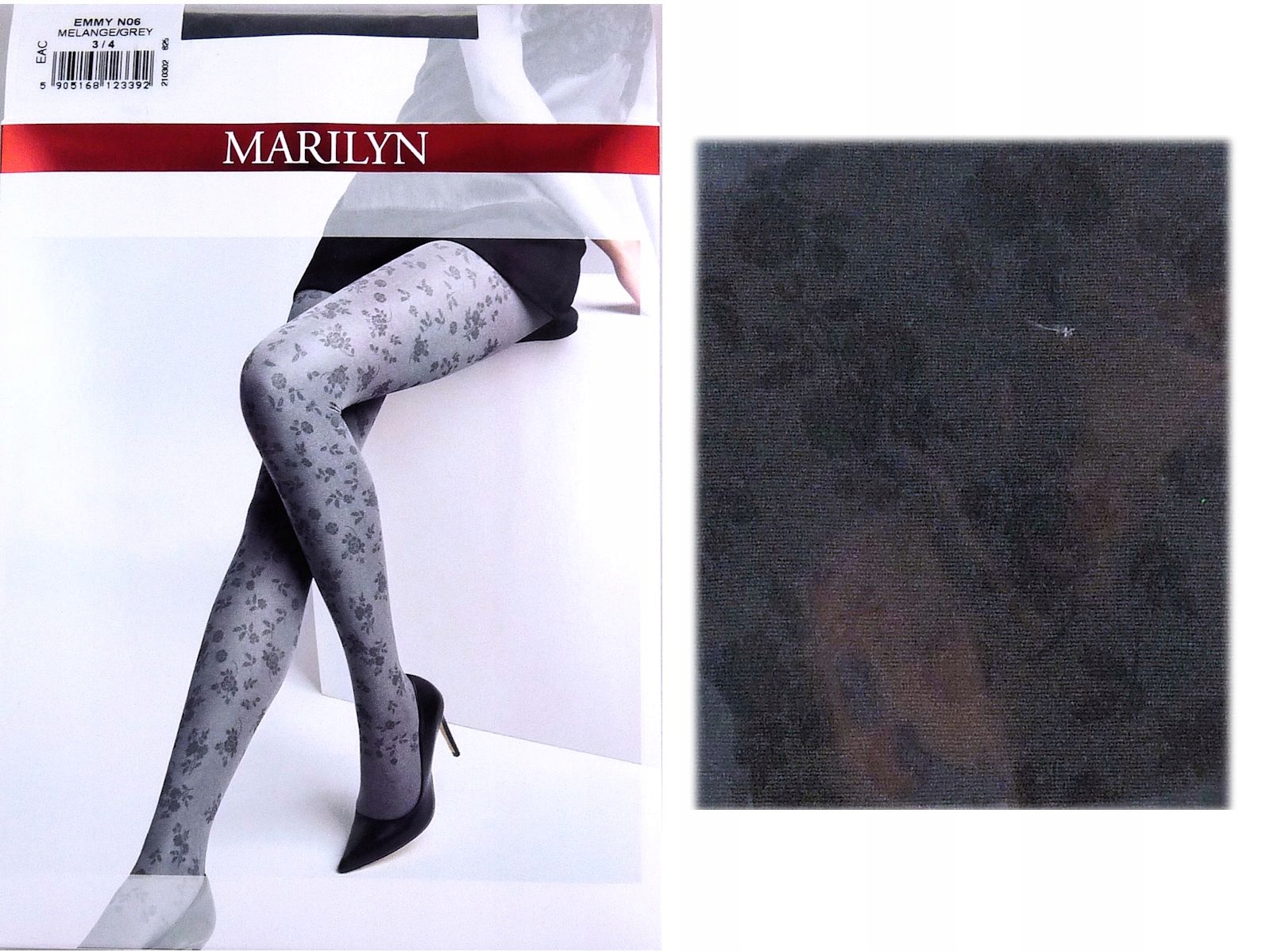 

Marilyn Emmy N06 R3/4 rajstopy kwiaty melange Wypr