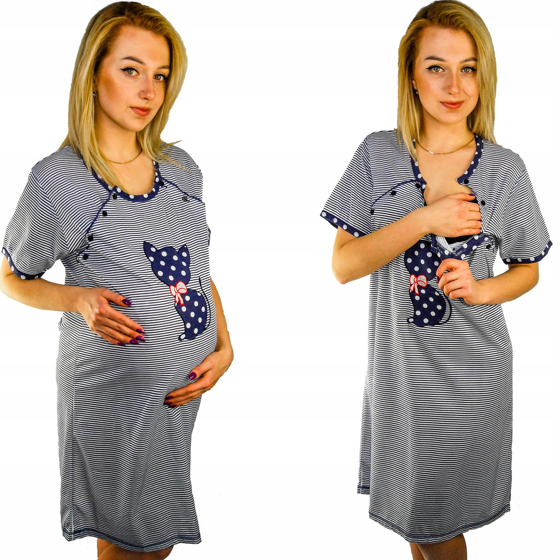 ZESTAW KOSZULA I SZLAFROK DO SZPITALA PORODU __ L Marka Inna marka