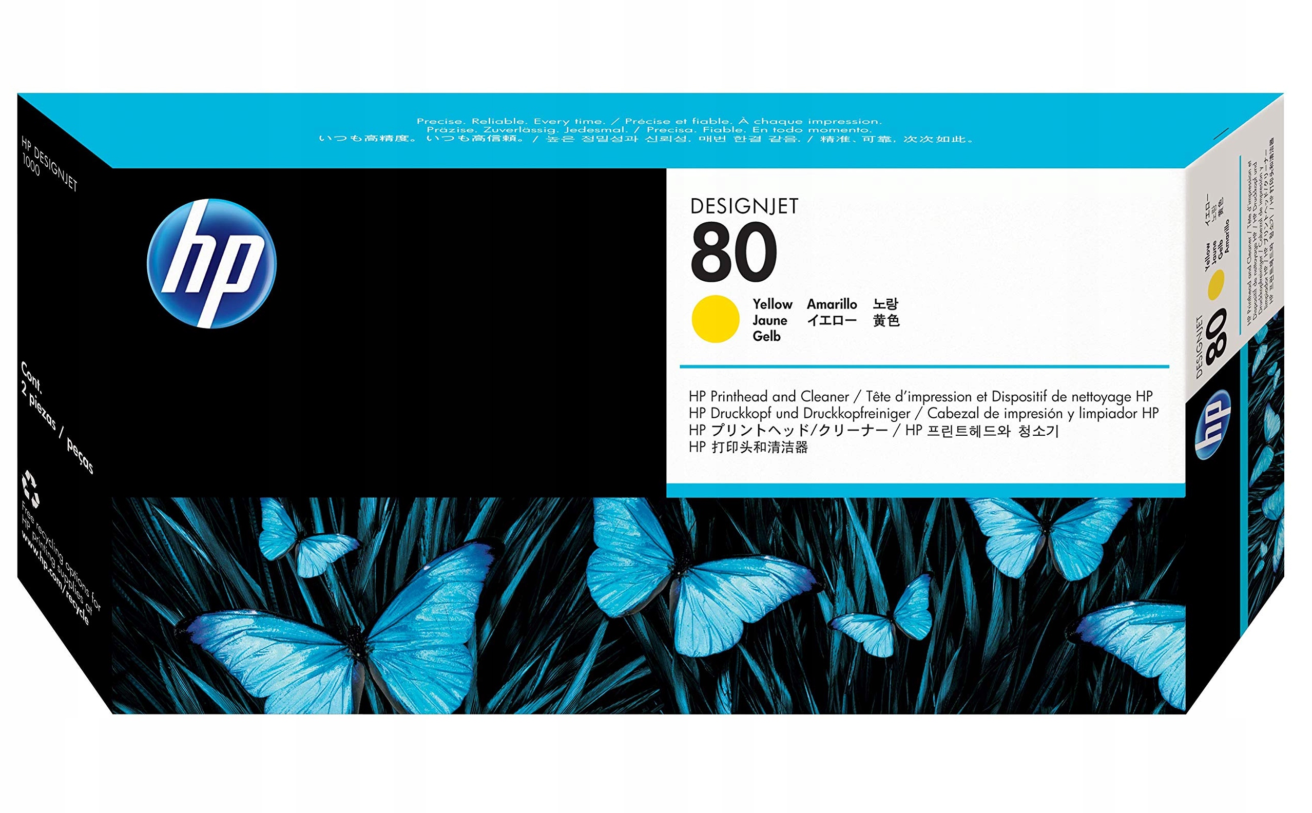 Hlavica Hp 80 Yellow C4823A Hp 1050 1055 nová Originál!