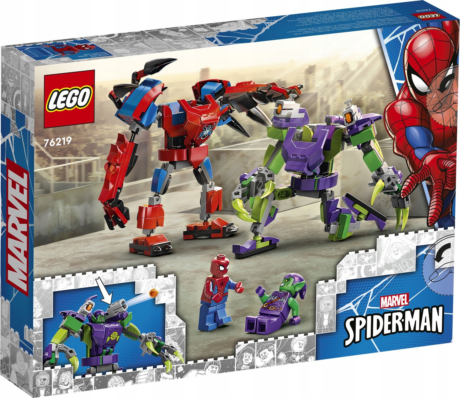 LEGO SPIDERMAN 76219 Bitwa mechów GREEN GOBLIN Marka LEGO