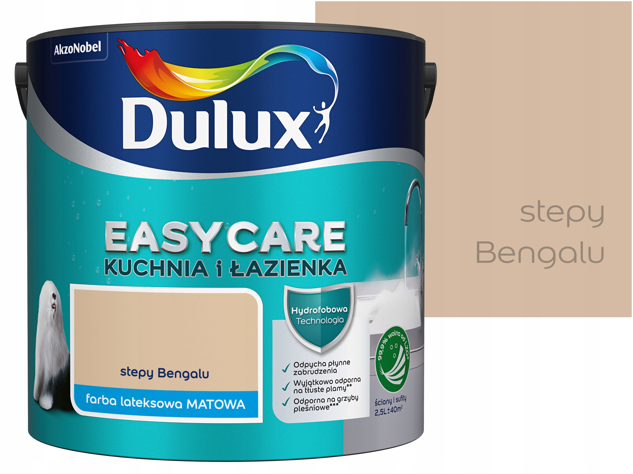 Farba Do Kuchni i Łazienki Dulux EasyCare Stepy Bengalu matowa 2,5l