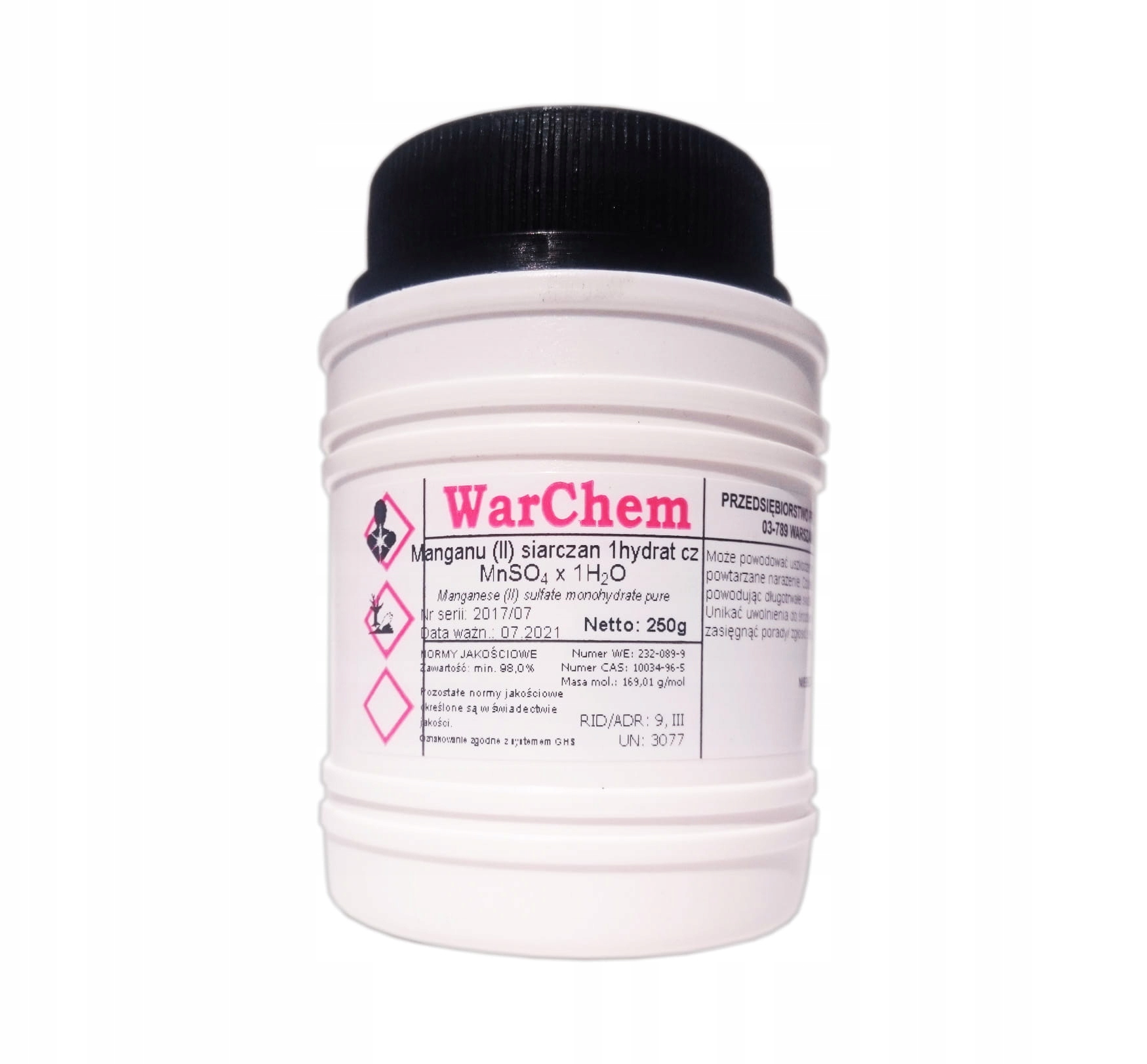 

Siarczan Manganu (II) 1hydrat czysty 250g