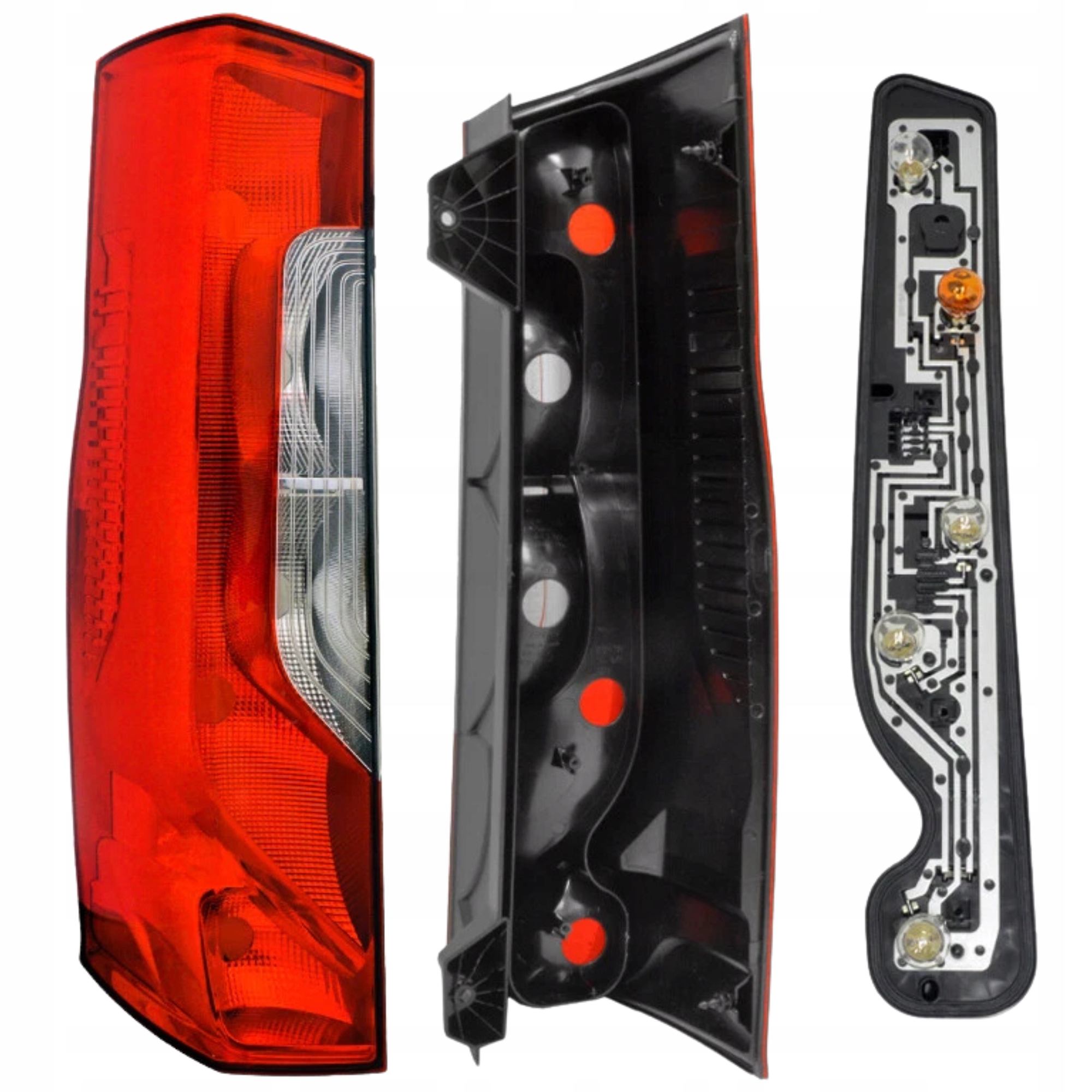 Mercedes Sprinter W907 W910 2018 Furgon Zadní Lampa Levá S Žárovkovou Lištou