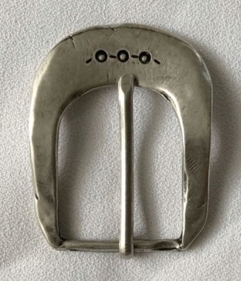 KLAMRA do paska 30mm stare srebro