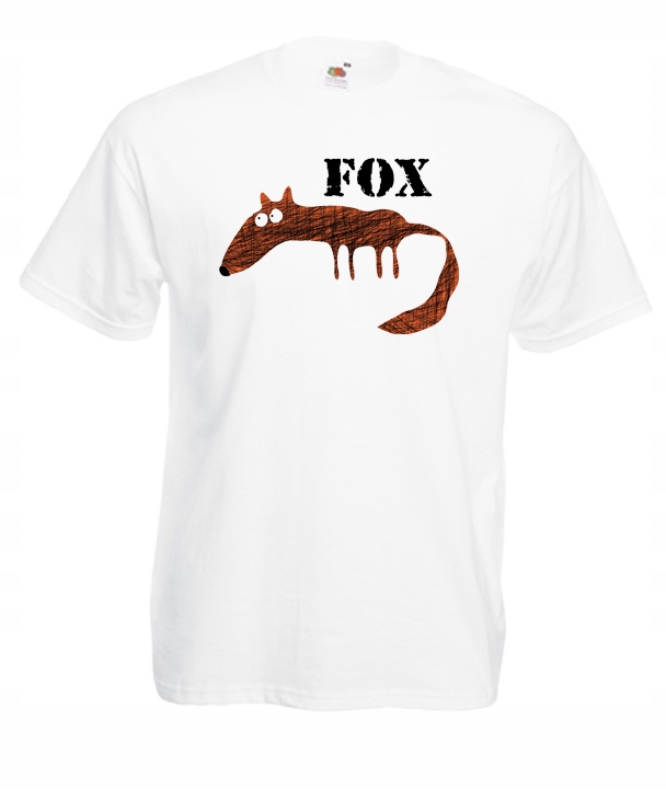 

XXXL Koszulka Męska Lis Lisek Fox Wild And Free