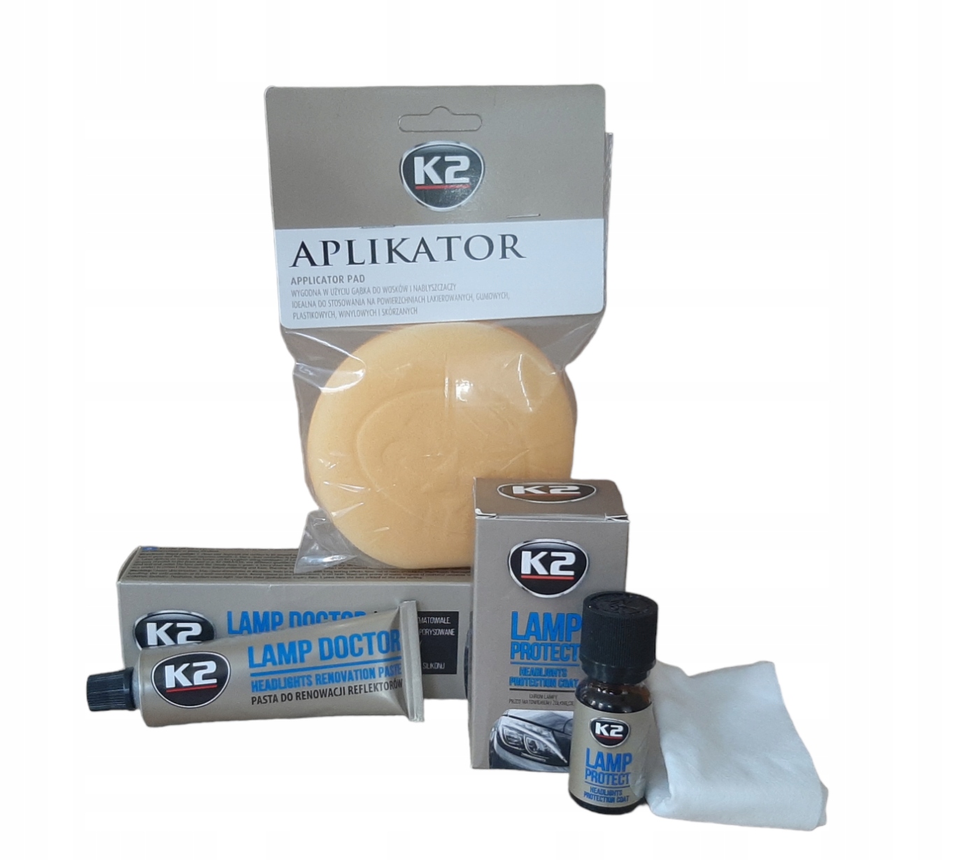 ZESTAW K2 DO REGENERACJI REFLEKTORÓW LAMP