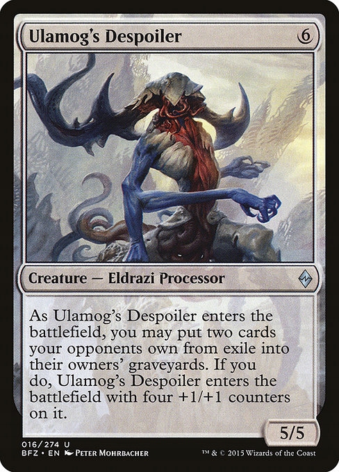 Ulamog's Nullifier 2x FOIL BFZ MTG Battle for Zendikar Uncommon MINT blue black Ulamog's Nullifier 2x FOIL BFZ MTG Battle for Zendikar Uncommon MINT blue black