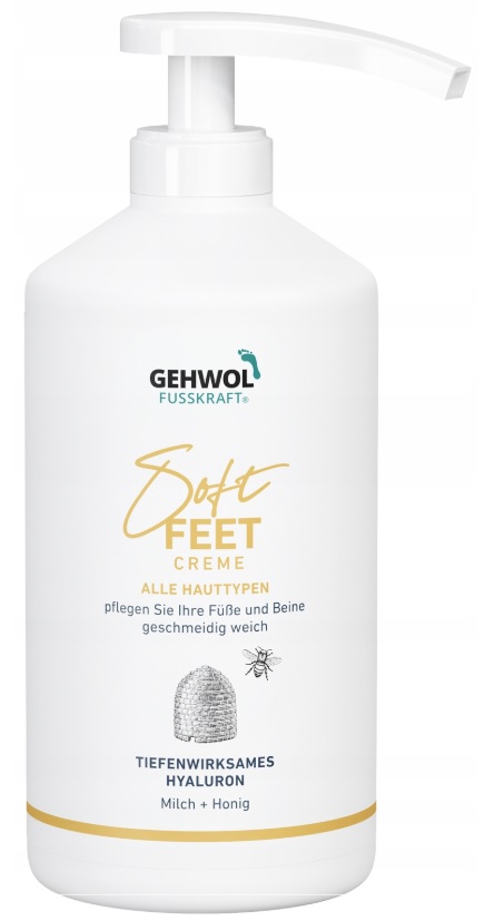 Soft Feet Creme z kwasem hialuronowym do stóp Gehwol+próbki