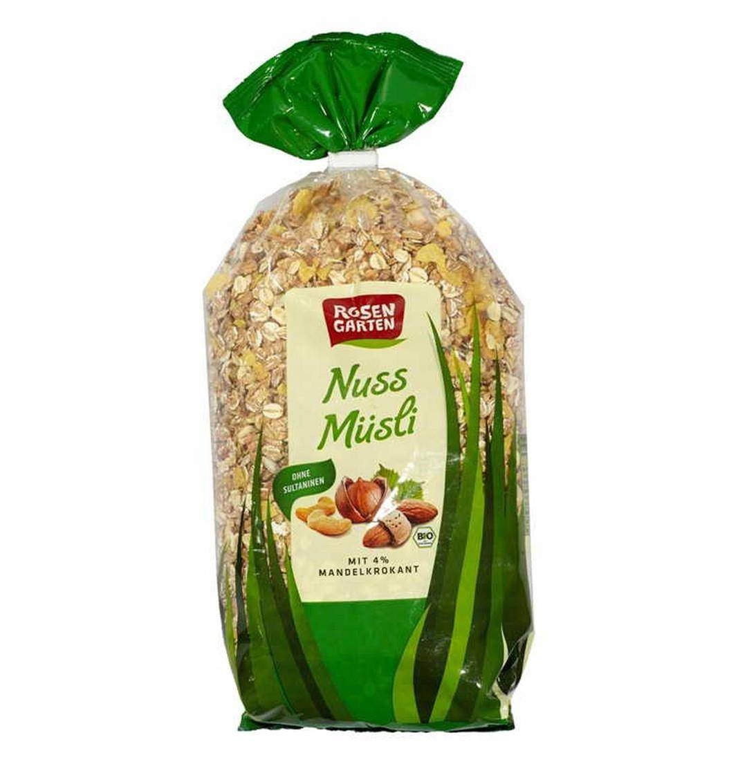 Levně 2x Rosengarten ořechové müsli Bio 750 g