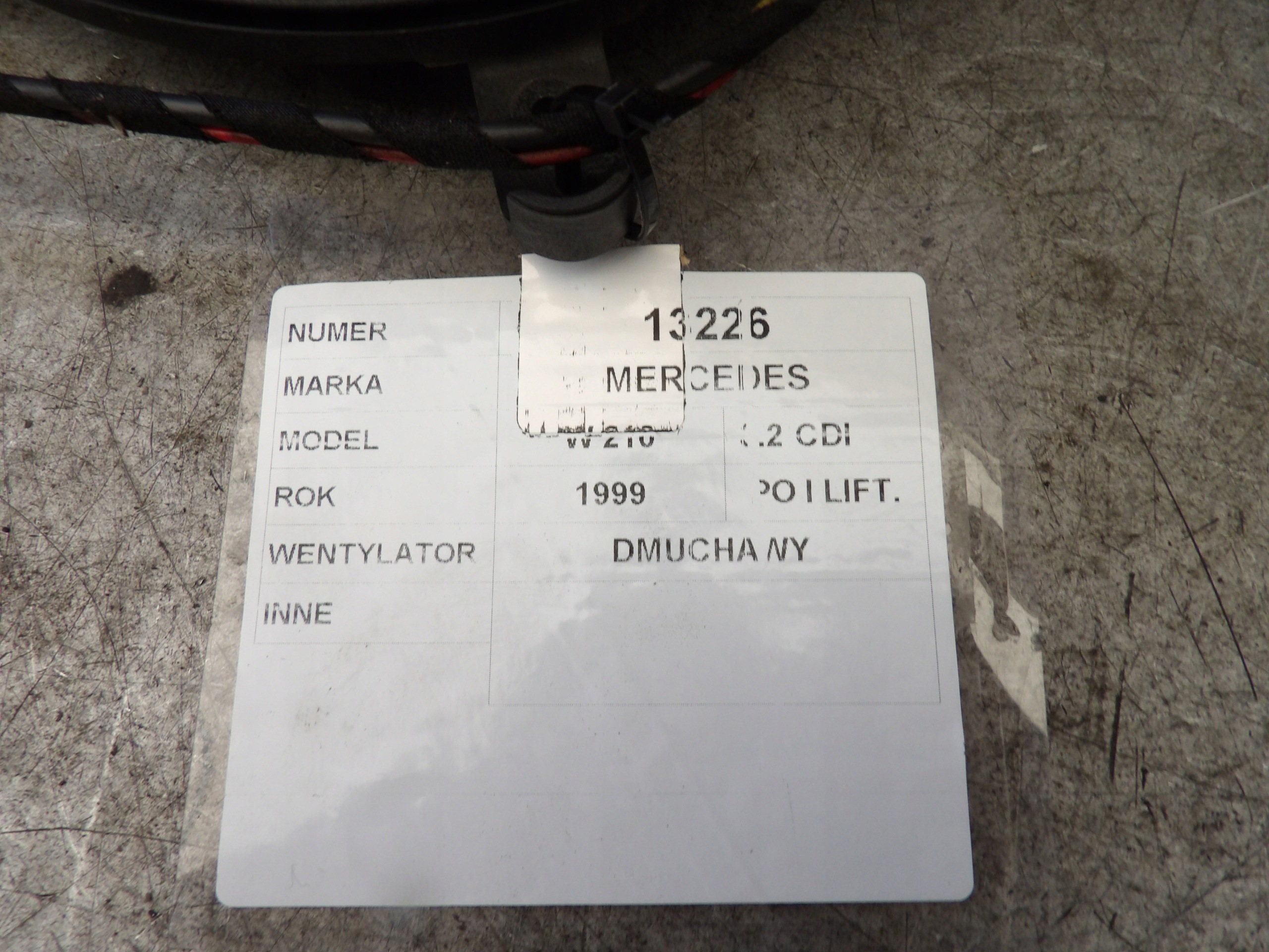 Mercedes W210 3,2 cdi ventilátor topení