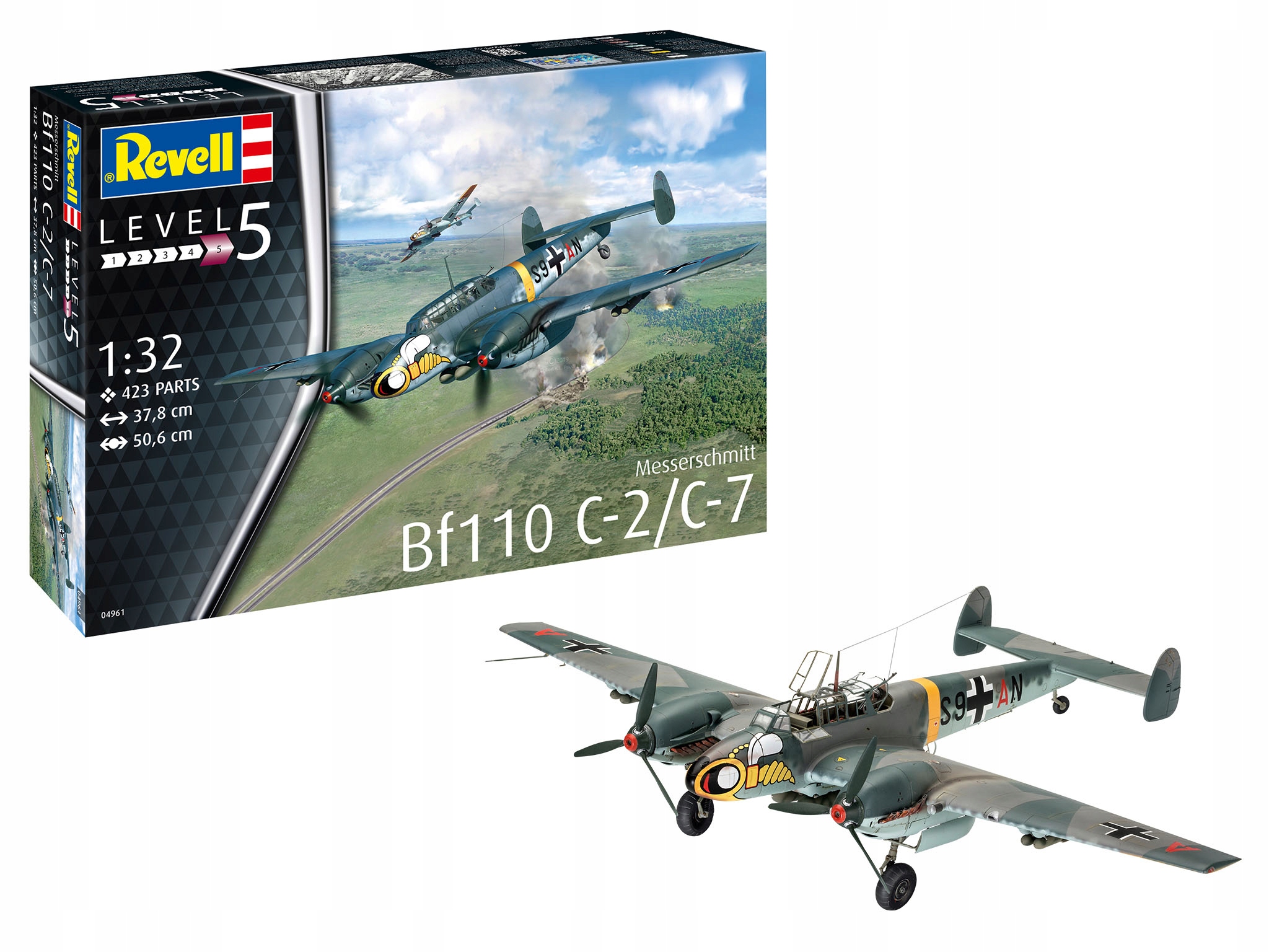 Model ke slepení Revell Messerschmitt BF110-C7