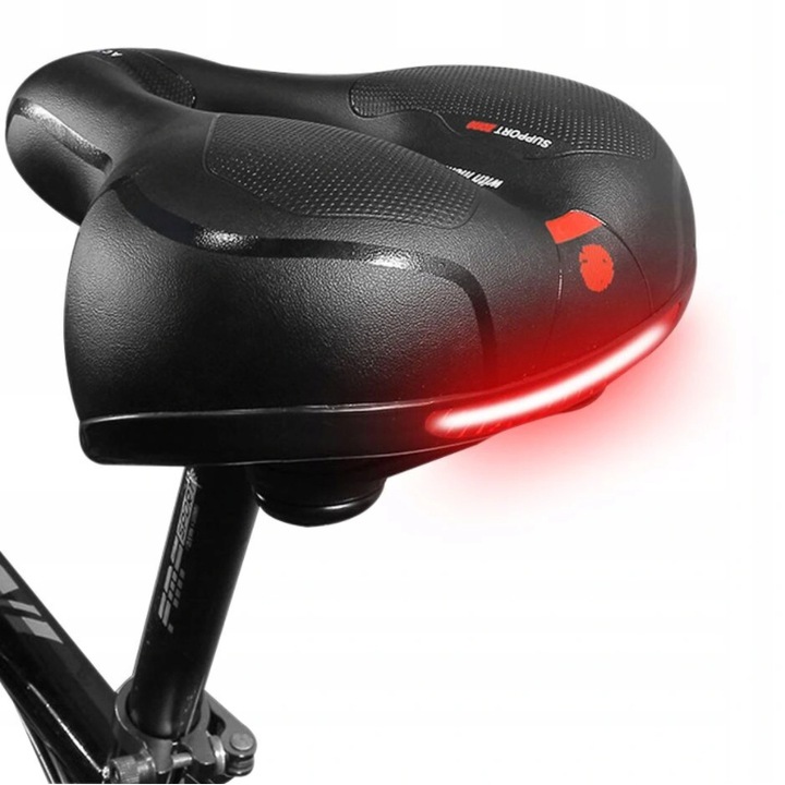 ŻELOWE SIODEŁKO ROWEROWE WYGODNE PIANKA SZEROKIE Kod producenta 1224703203905 SIODEŁKO ROWEROWE