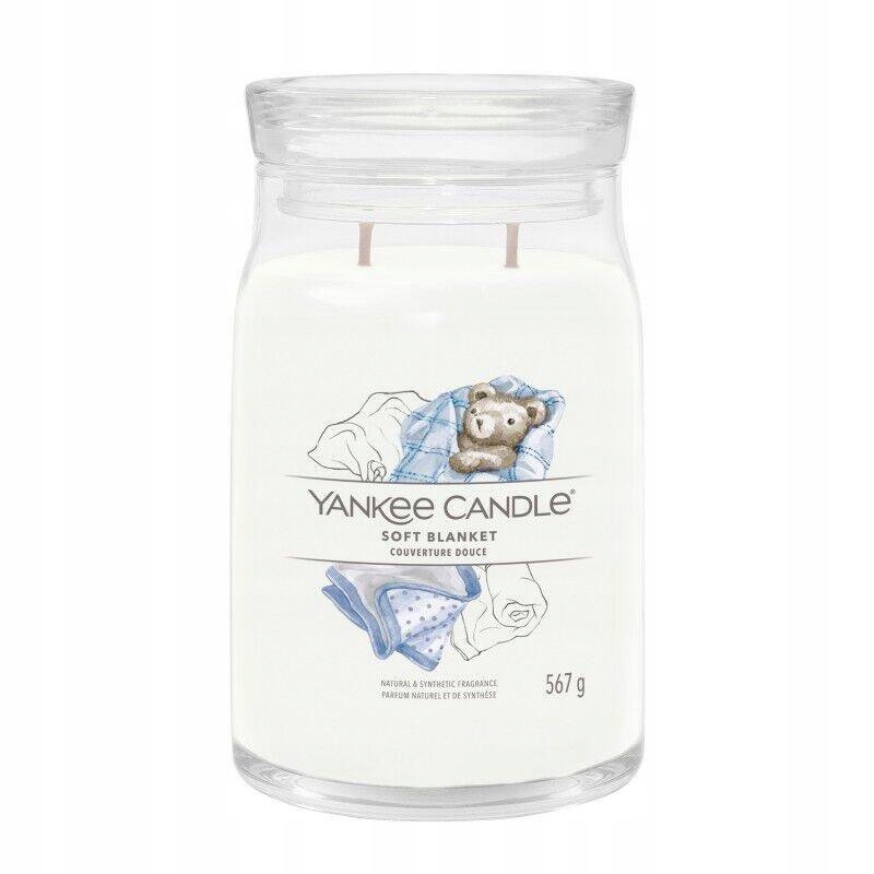 Yankee Candle Fresh & Clean Soft Blanket sójová svíčka se dvěma knoty 567 g