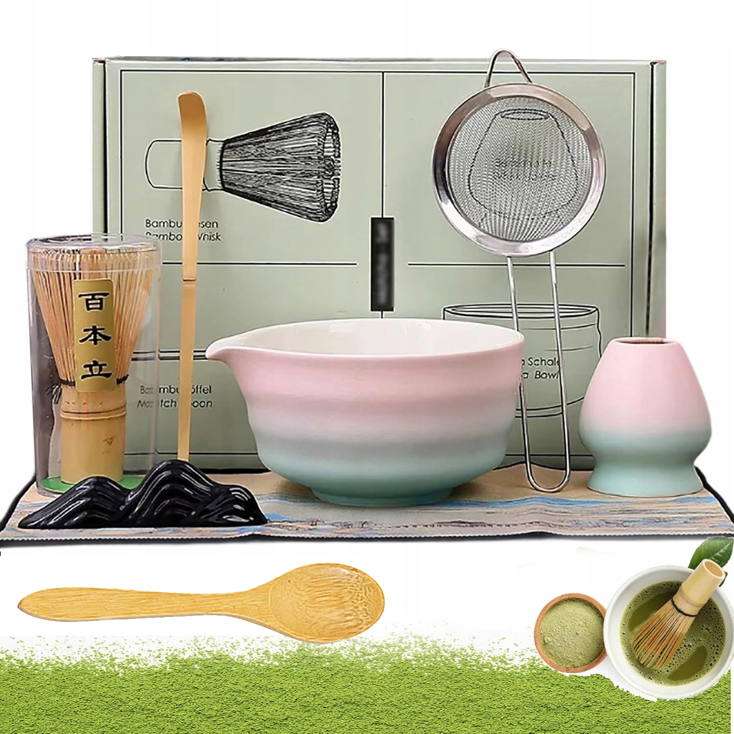 Matcha Sada Na Čaj 8 V 1 Milovníci Matchy Vysoká Kvalita Jako Dárek