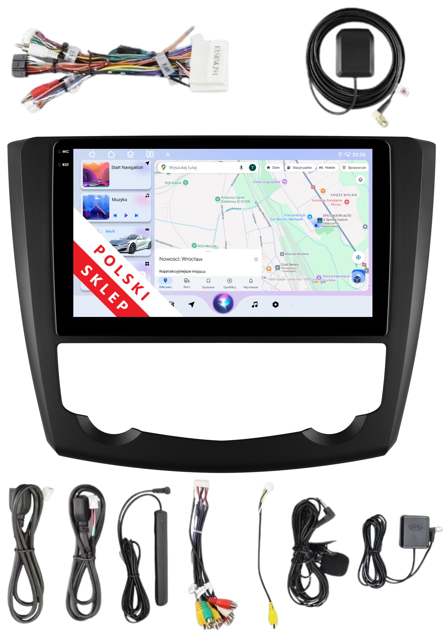 Rádio 2DIN Navigácia Android Renault Kadjar 3/32 Gb Dsp Carplay Lte