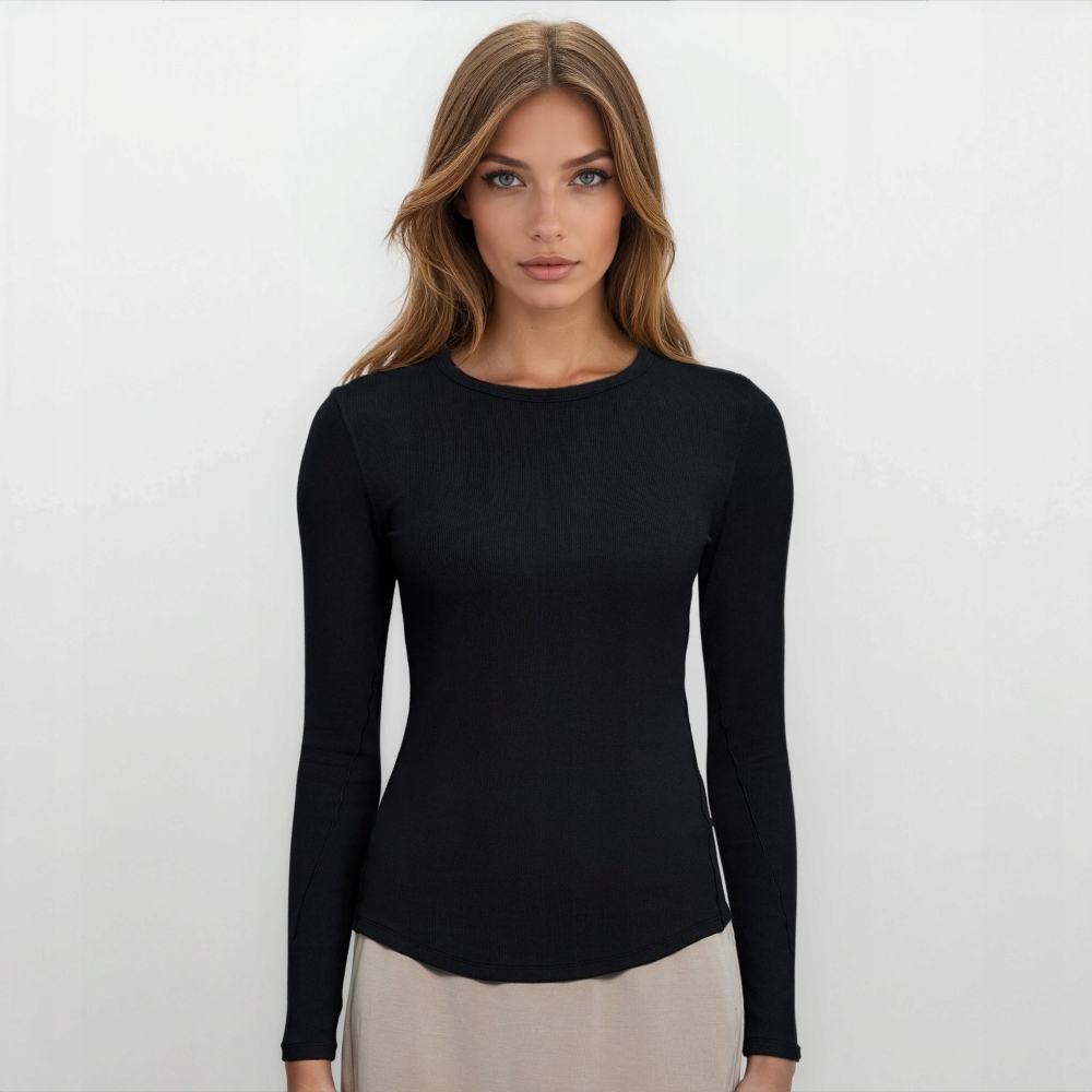 Underscrubs Koszulka Medyczna, Podkoszulka Czarna Model UW001 Rozmiar M