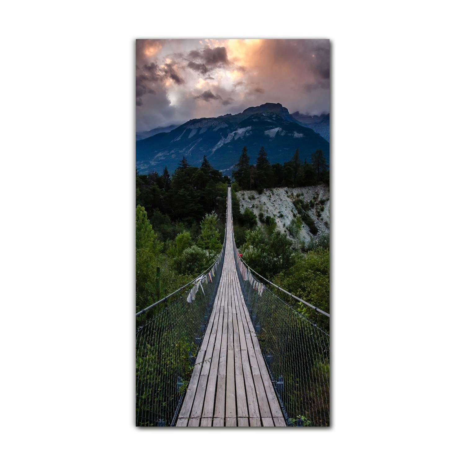 

Foto-obraz na szkle na ścianę 60x120 Drewno most