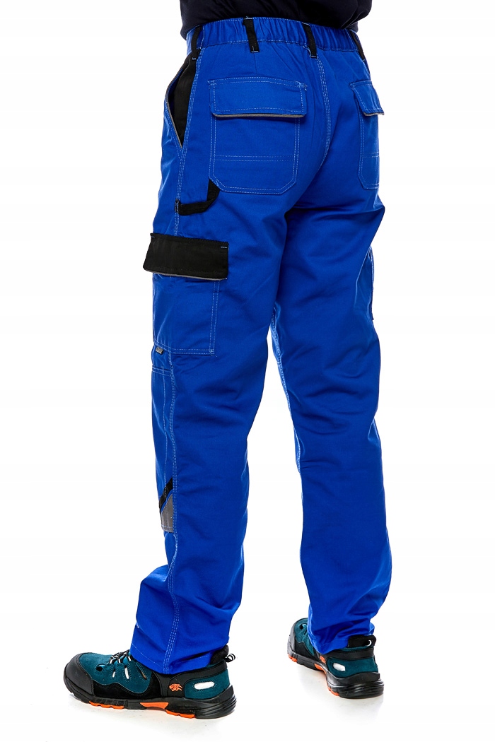 Spodnie robocze do pasa WYTRZYMAŁE męskie niebieskie PROFESSIONAL 64 Model DO PASA