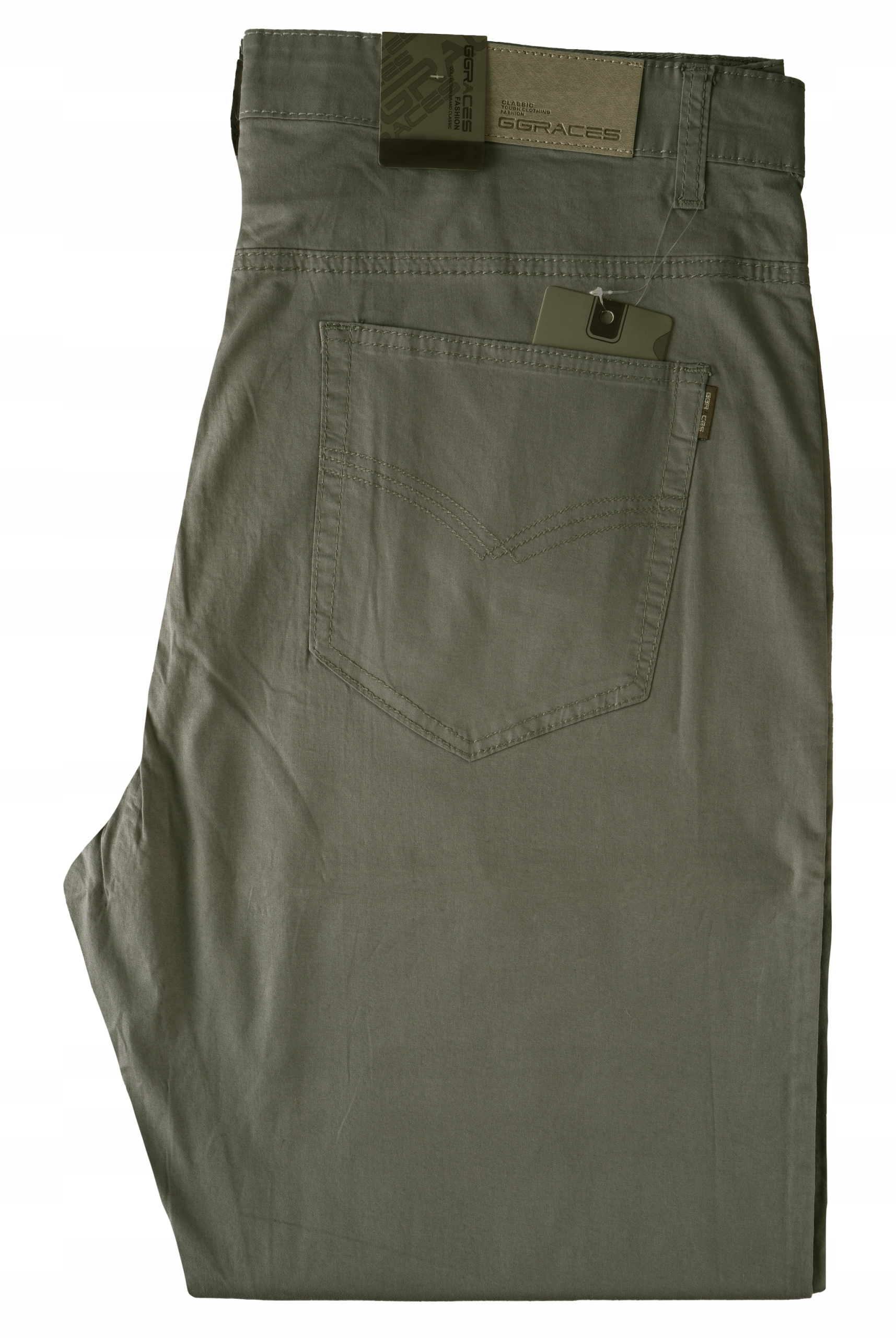 

Spodnie Bawełniane Oliwkowe Cienkie 37 L32 92-98