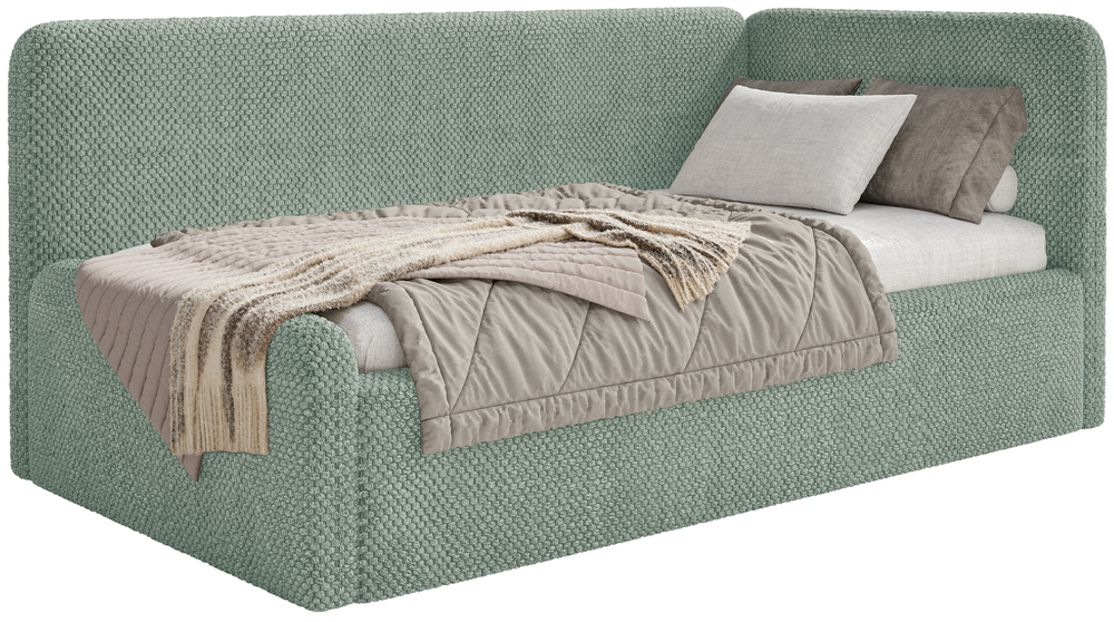 Postel pro mláděž 90x200 cm Fanklo šalvějová plyšová matrace pravá