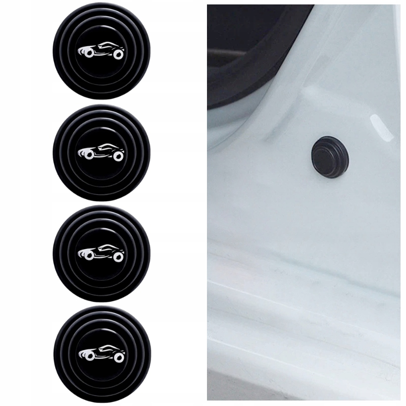 4x ODBÓJ NAKLEJKA CICHE ZAMYKANIE DOMYKANIE DRZWI